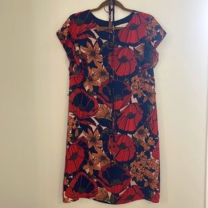 LOFT short sleeves floral dress